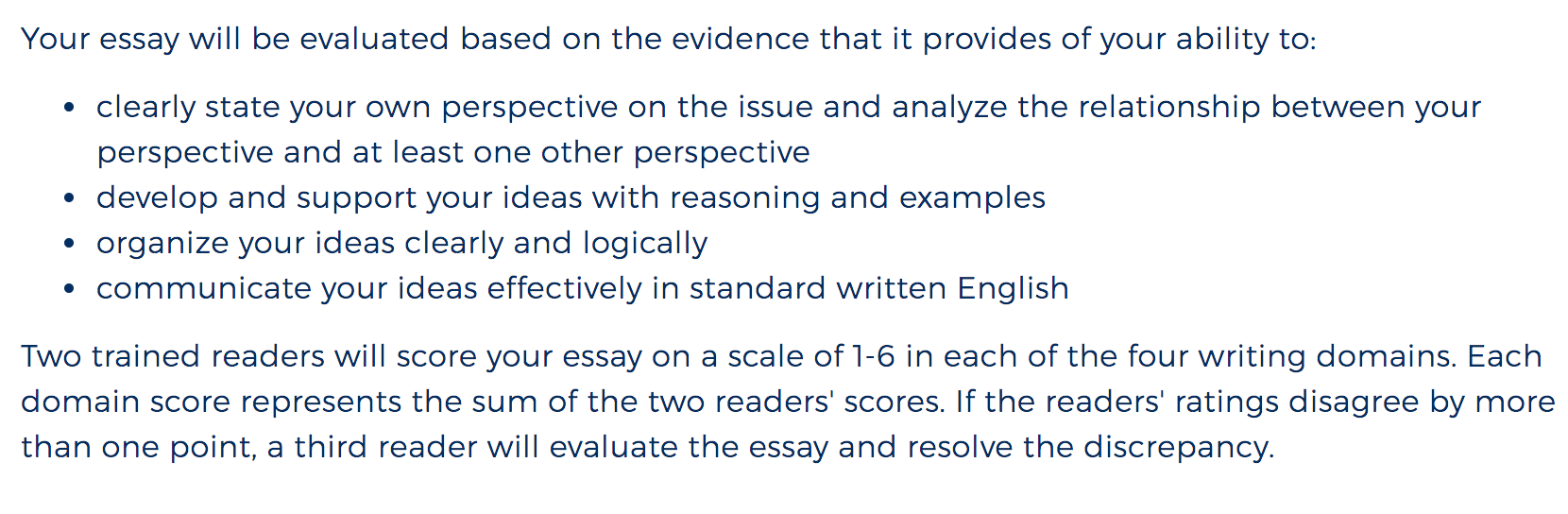 New Vision Learning The ACT Essay What you Need to Know